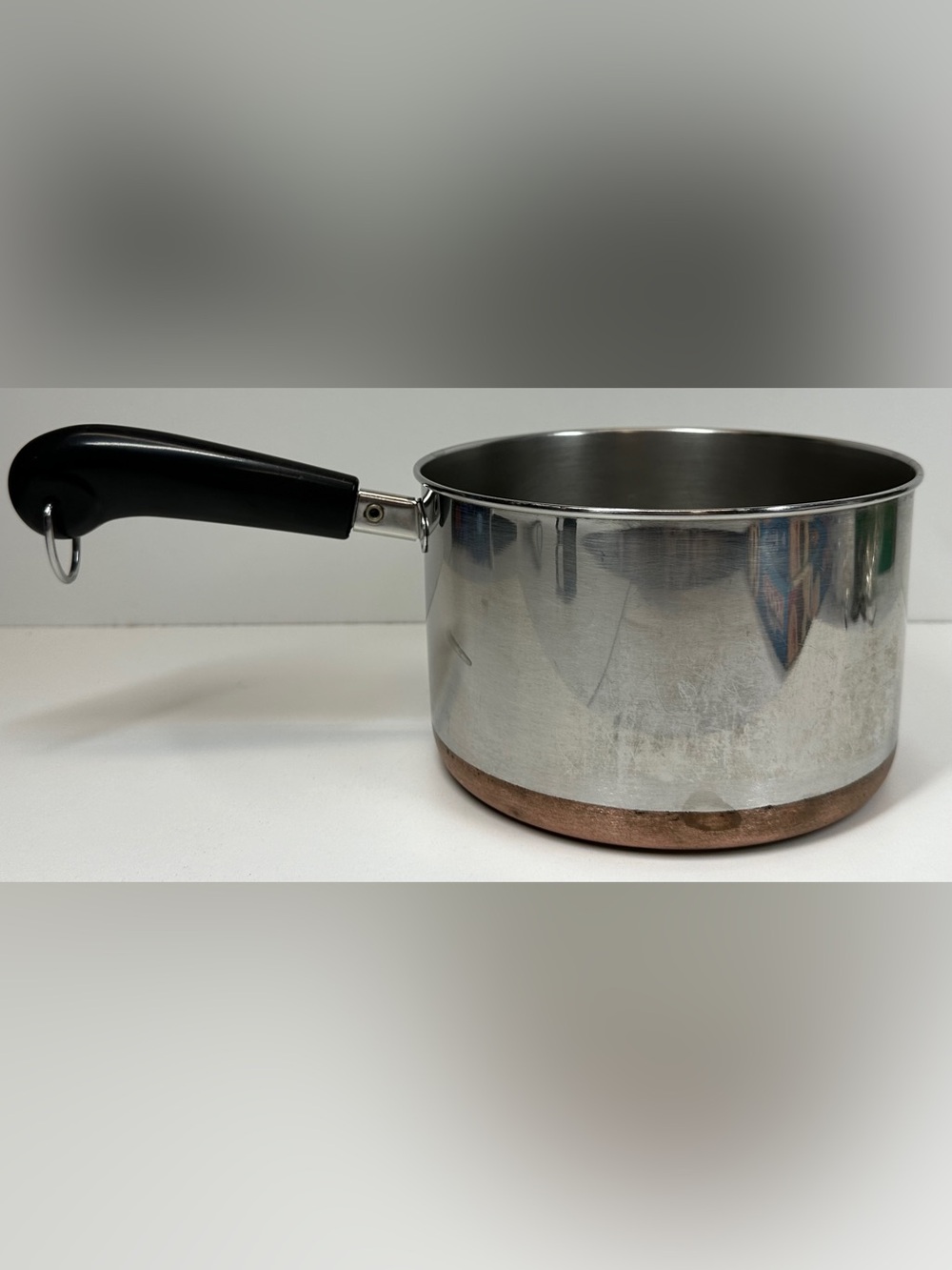 Vintage 1801 Revere Ware Tall 3qt Copper Bottom Sauce Pan/Pot Clinton, IL